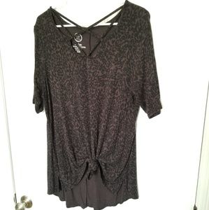 Maurices Tops - Leopard Print 24/7 Strappy Tee Maurices Tops - Leopard Print 24/7 Strappy Tee